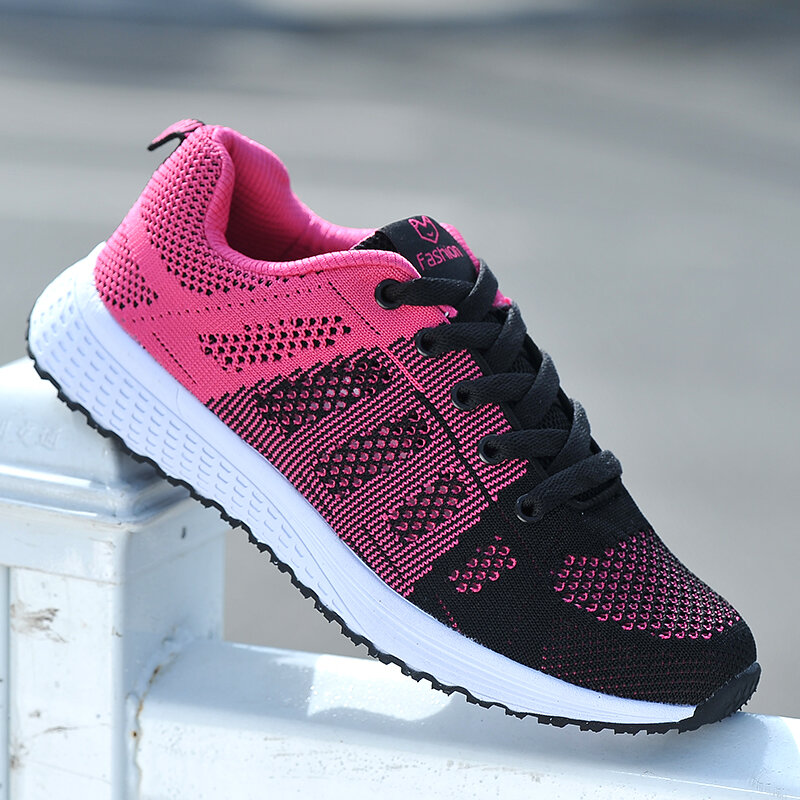 YUELIANG Casual sports shoes ladies walking shoes breathable casual outdoor light sports shoes Hollow style