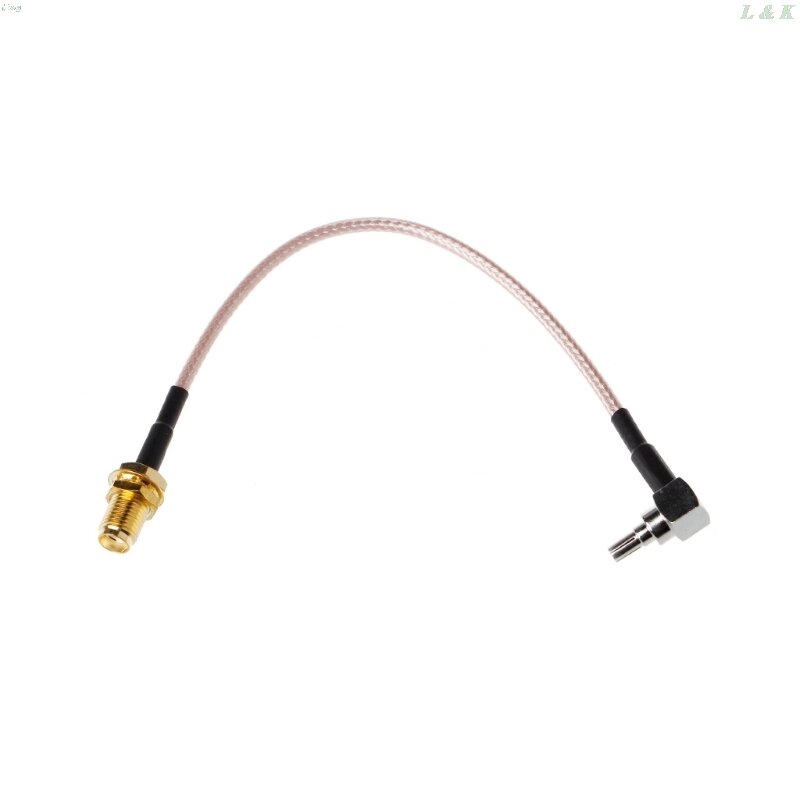 SMA câble queue de cochon RG316 connecteur à Angle droit | Femelle pour CRC9, câble 15cm 6 "L29K