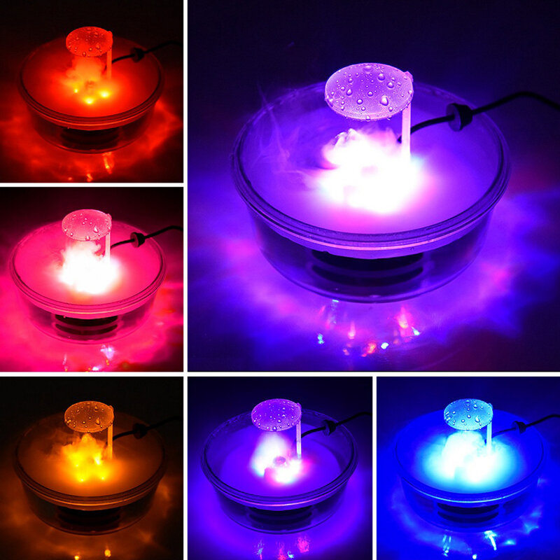 2020 New Ambient Light Halloween Led Atomization Lamp Witch Tank Flame Color Changing Atmosphere Lamp Scene Layout DIY