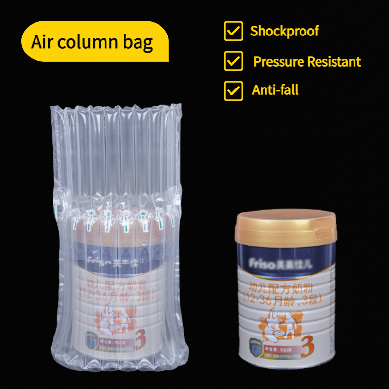 Melkpoeder Air Column Zakken Opblaasbare Demping Verzending Verpakking Beschermende Tas Bubble Wrap Anti-Druk 20 Stuks