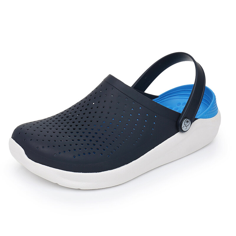 QUAOAR-Sandalias con agujeros para Hombre, zuecos de goma EVA Unisex, calzado para jardín, color negro, 2020
