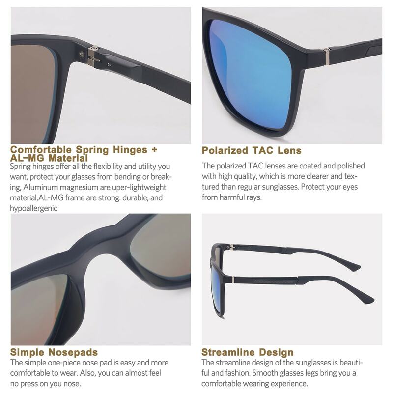 NIEEPA 2021 브랜드 남자 알루미늄 선글라스 편광 된 UV400 미러 남성 태양 안경 여성 남성 Oculos de sol