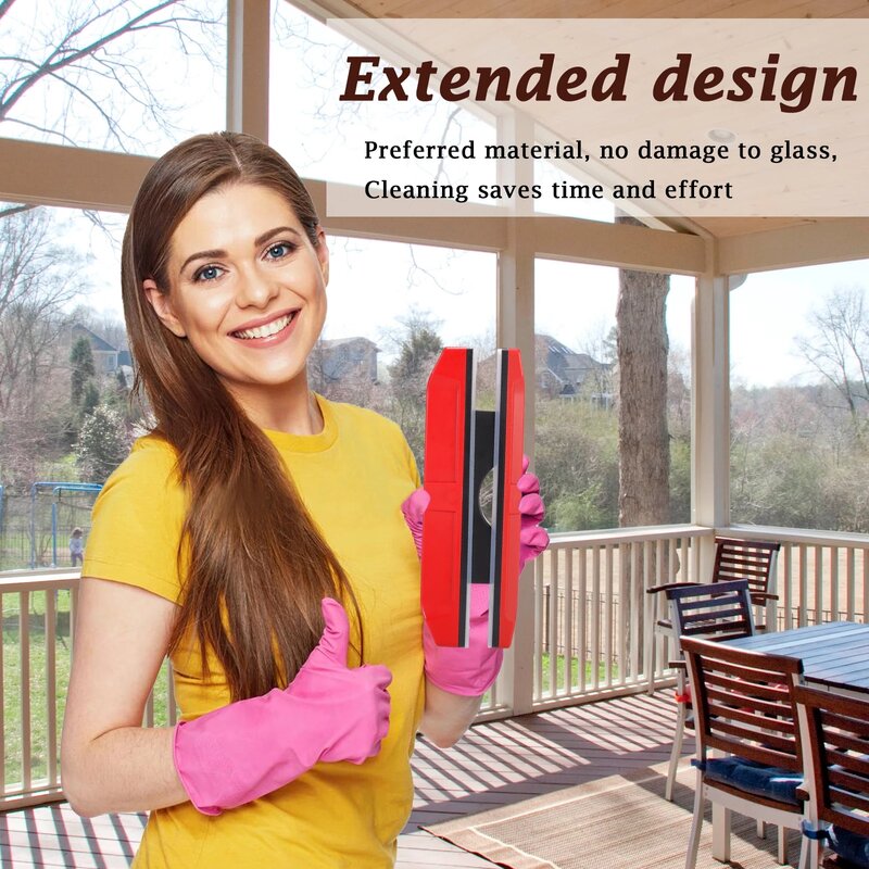 Untior磁気窓クリーナーポータブル拭くガラスクリーニングツール家庭用ガラス用両面窓洗浄ブラシ