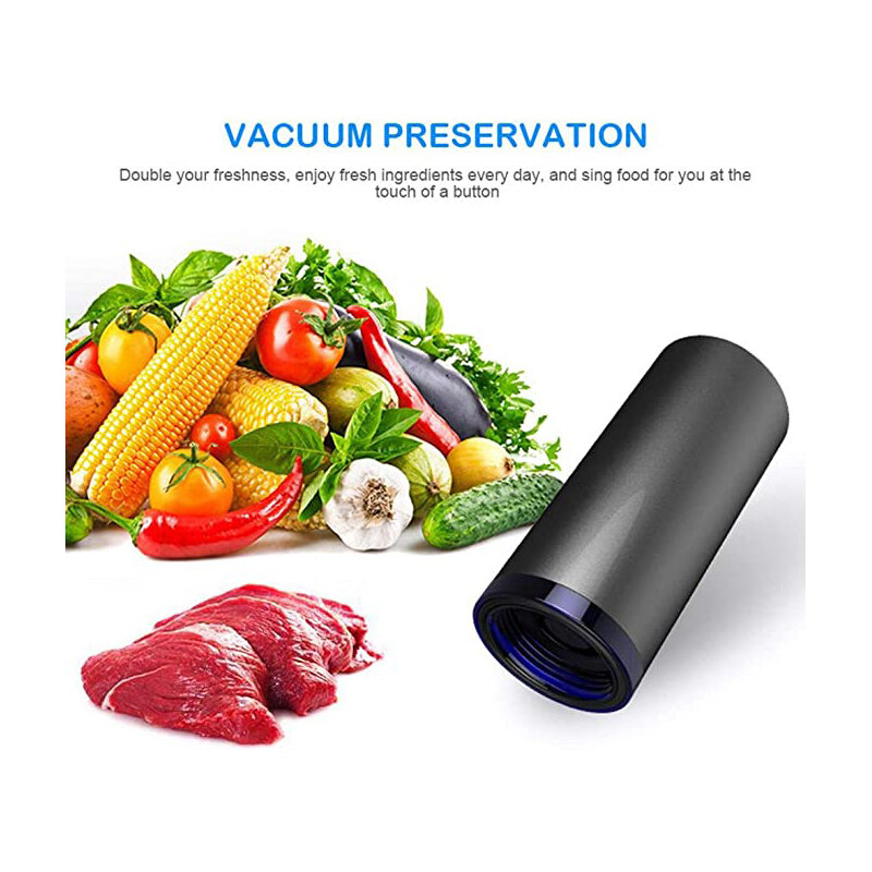 Mini Automatic Vacuum Machine Pump for Portable Traveling Home Storage Bag Clothes Food Sous Vide Vacuum Sealer Packaging Packer