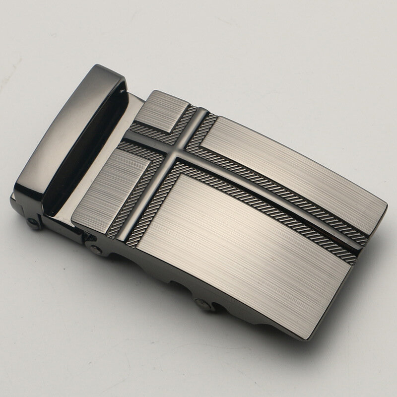 Hebilla de cinturón automática de Metal de aleación para hombre, accesorios de cinturón de ajuste limitado de 3,5 cm, con tecnología láser Boutique de moda, 1 ud.