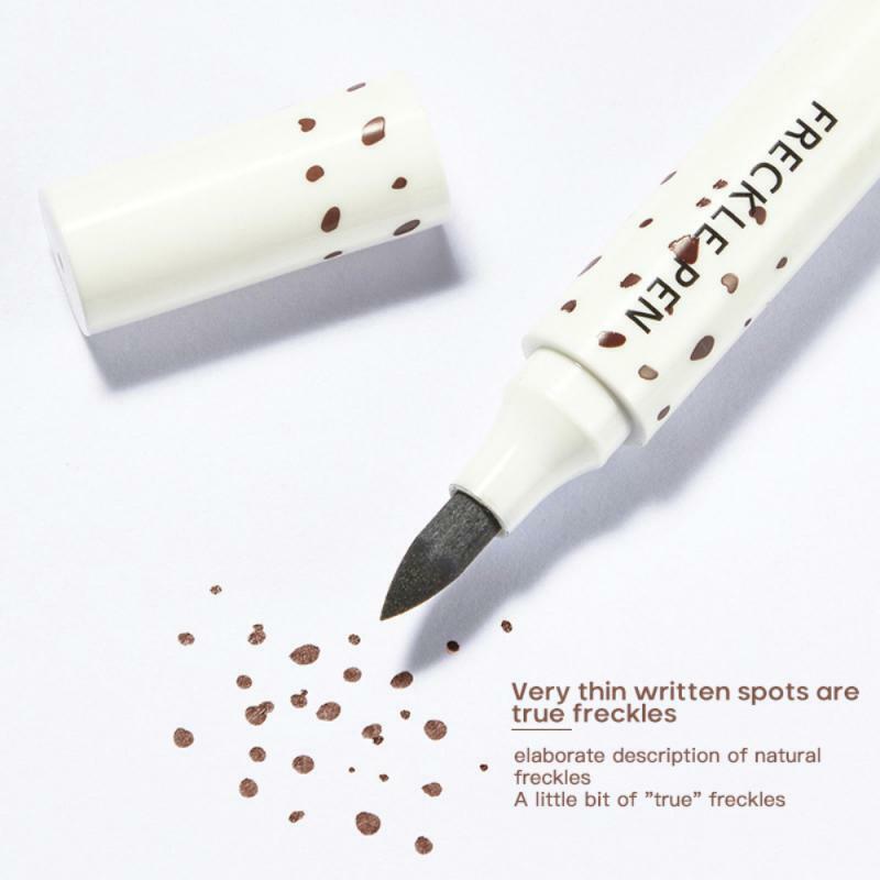 Pudaier Natural Freckle Pen Soft Brown Long Lasting Waterproof Dot Spot Pen Create Most Effortless Sunkissed Face Makeup TSLM2
