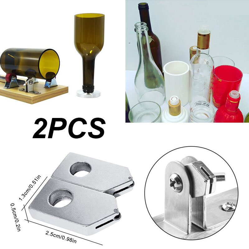 2 pièces/ensemble outils de coupe de bouteilles de vin, tête de coupe de remplacement pour outil de coupe de bouteilles en verre