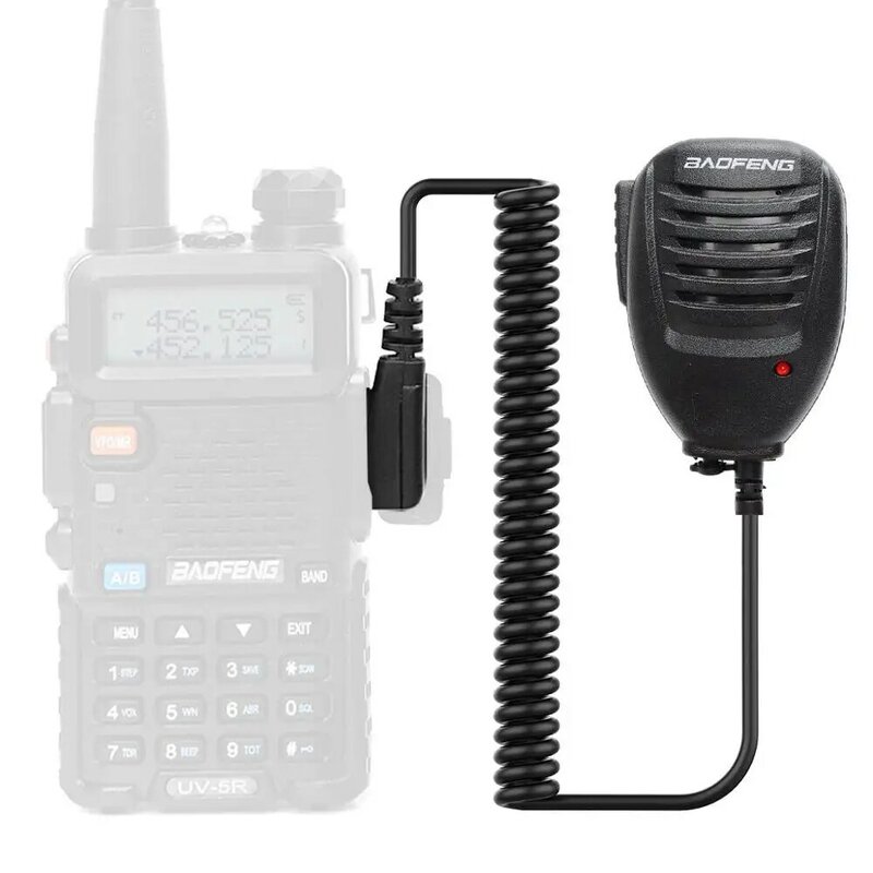 Neue Baofeng UV5R Mikrofon Lautsprecher MIC für Baofeng Tragbare Ham Radio UV-5R BF-888S UV-82 UV-S9 Plus Handheld Walkie Talkie