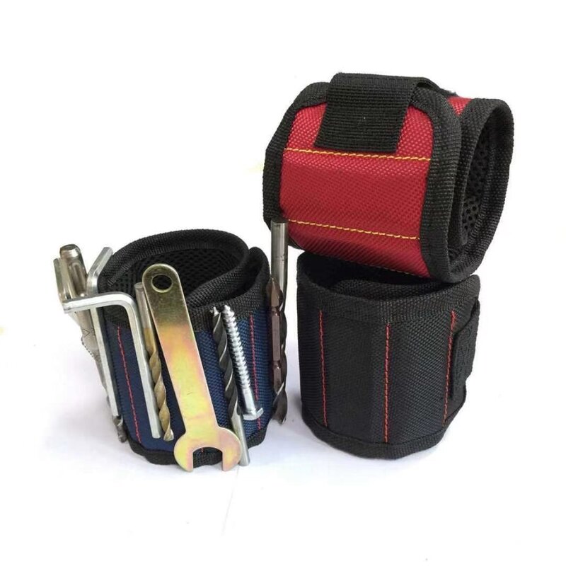 Multifunction Strong Magnetic Wristband Portable Tool Bag For Screw Nail Nut Bolt Drill Bit Repair Kit Organizer Storage