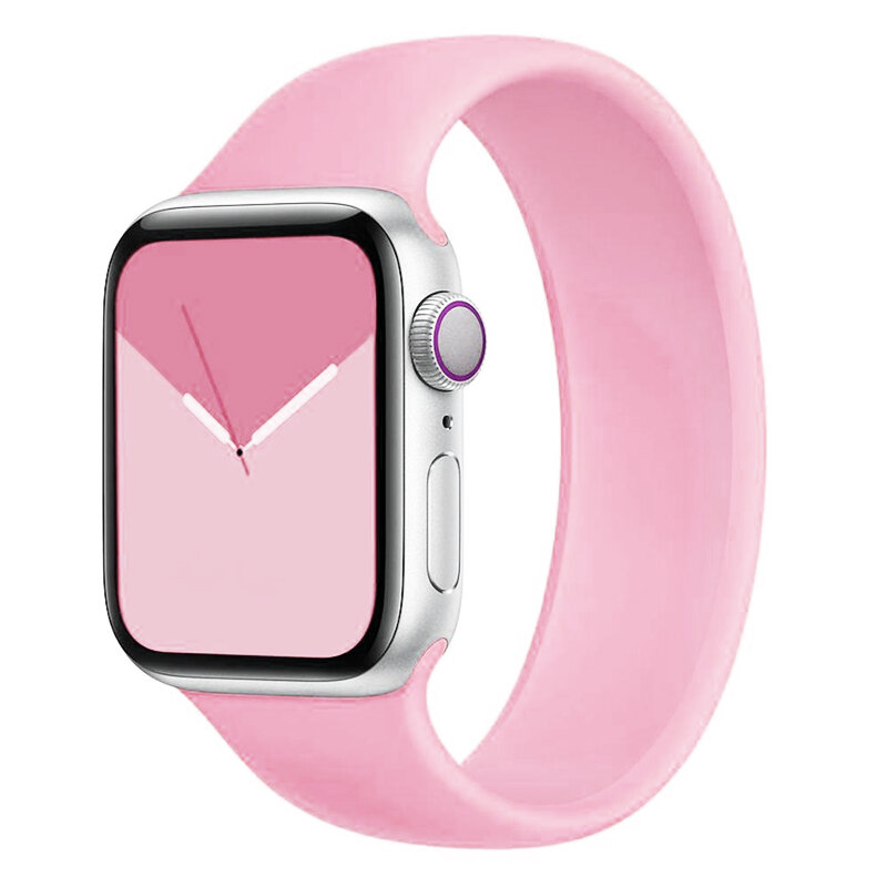 Pasek silikonowy z pętlą Solo do apple iwatch seria SE 6/5/4/3/2/1 pasek do zegarka apple 44mm 42mm 40mm 38mm akcesoria do zegarka Apple watchband
