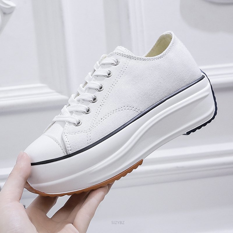 Autumn Canvas Shoes Women Fashion Trainers Women Low Help Sneaker Spring Lady Female Footwear Breathable Sneakers Platform Shoes