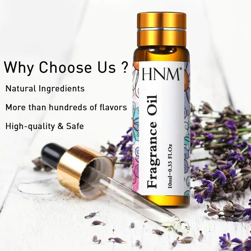 HNM Lavender Vanilla Fragrance Oil 10ml Essential Oils for Humidifier Perfume Soap Rosemary Lime Basil Mandarin Ginger Benzoin