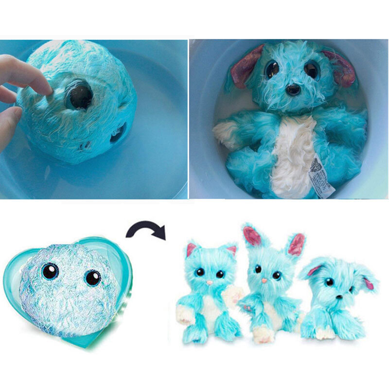 Scruff a Luvse Surprise Plush Toy Who Are You Cotton Doll Pet Bathing Cat Dog Rabbit Plush Doll Birthday Surprise Gift Kids Girl