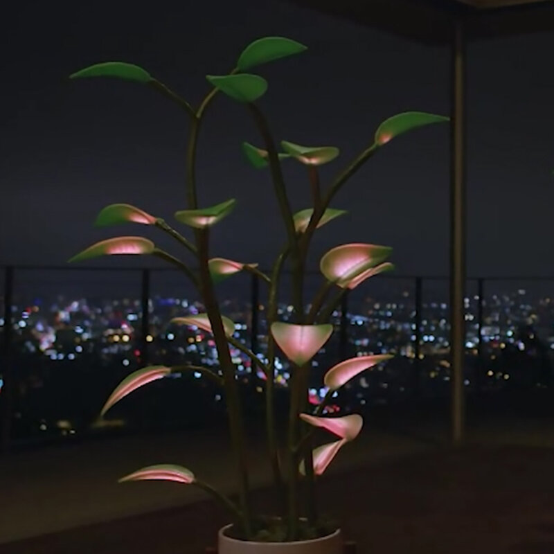 마법의 LED Houseplant 밤 램프 다채로운 변경 조명 룸 정원 실내 야외 장식 멀티 컬러 LED 야간 조명