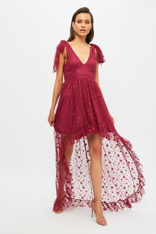 Trendyol Shoulder Detail Evening Dress & Prom Gown TPRSS21AE0335