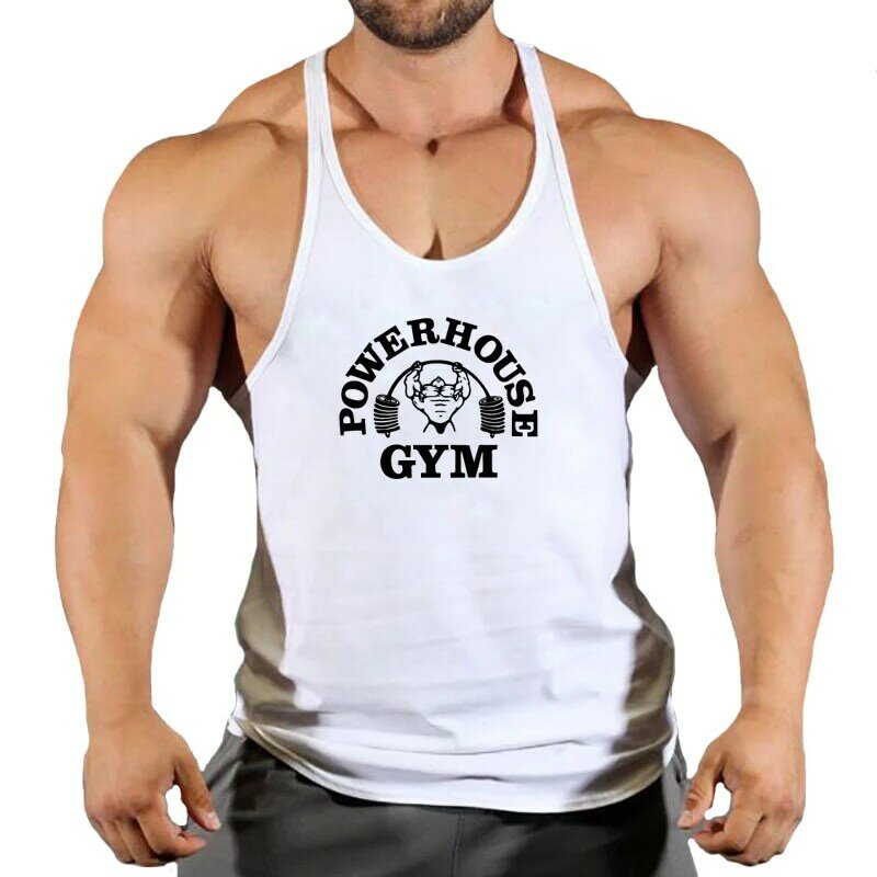 Top Voor Fitness Heren Vest Gym Man Bodybuilding Shirt Stringer Vesten Mouwloze Sweater T-shirts Bretels Man Kleding Tops