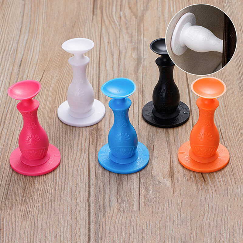 1Pcs Silicone Door Stopper Door Top For Bathroom Kitchen Silicone Punch-free Door Stopper Anti-collision Stopper