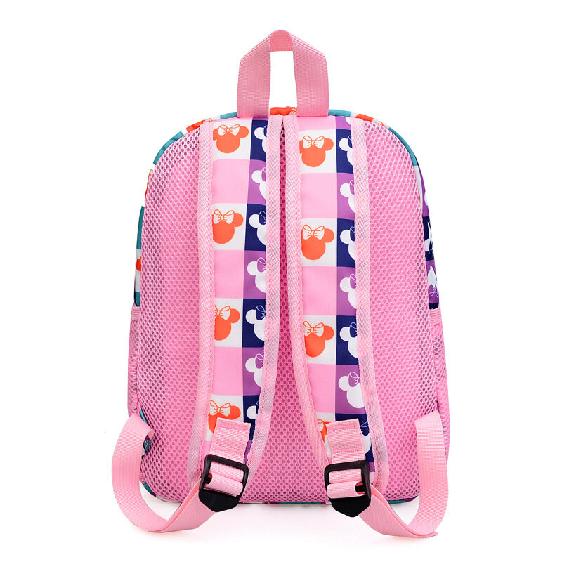 Disney Minnie Mouse Kindergarten Children's School Bag, Boy Small Backpack, Cute Cartoon Baby Girl Anti-Lost Bag