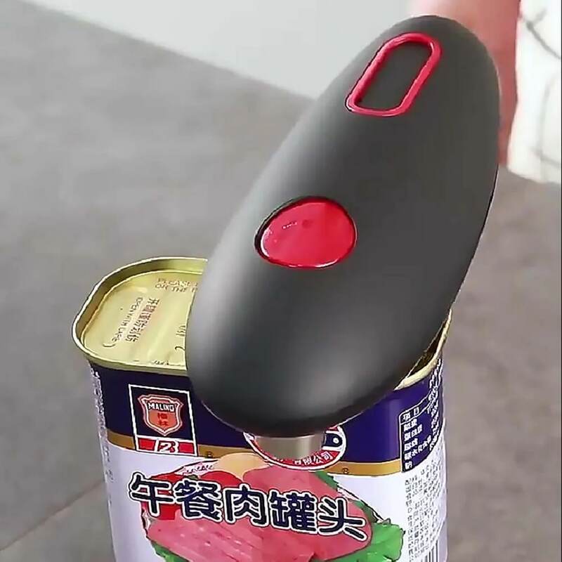 Abridor de lata elétrico mini um toque automático bordas lisas automático abridor de lata para qualquer tamanho pode segurança handheld barra de cozinha ferramenta