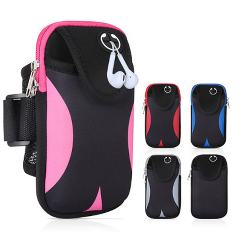 Fashion Mobile Phone Arm Bag Suitable for All Kinds of Mobile Phones  6Plus Wholesale Outdoor Running Sports Arm Bag Arm Bag