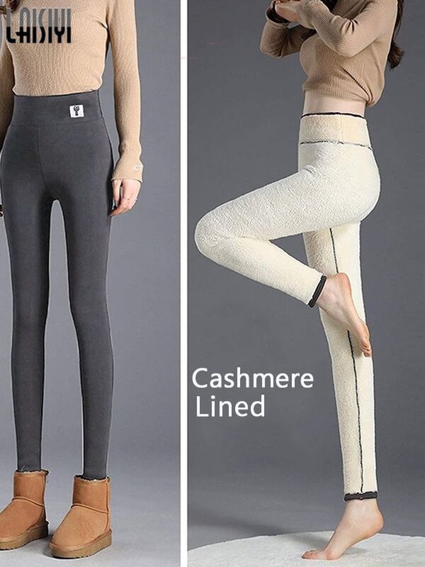Mallas de terciopelo para mujer, pantalones cómodos de cintura alta, flexibles, para mantener el calor, para invierno, 4XL, 5XL, 2021