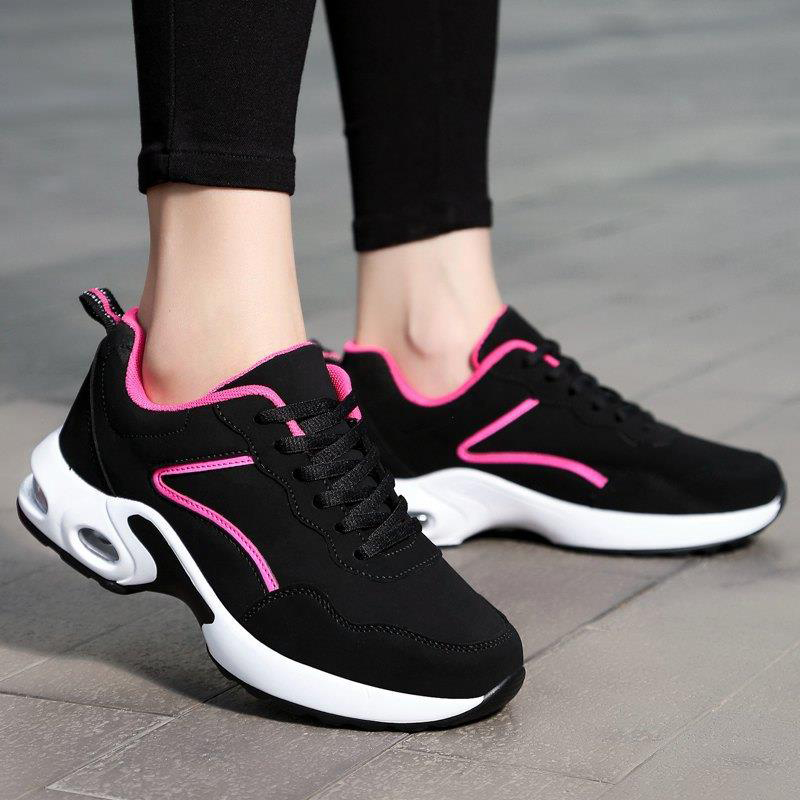 Sneakers 2022 New Women Lace Up Shoes Woman Sneakers Solid Color Women Casual Shoes Comfortable Breathable Mujer Female Footwear
