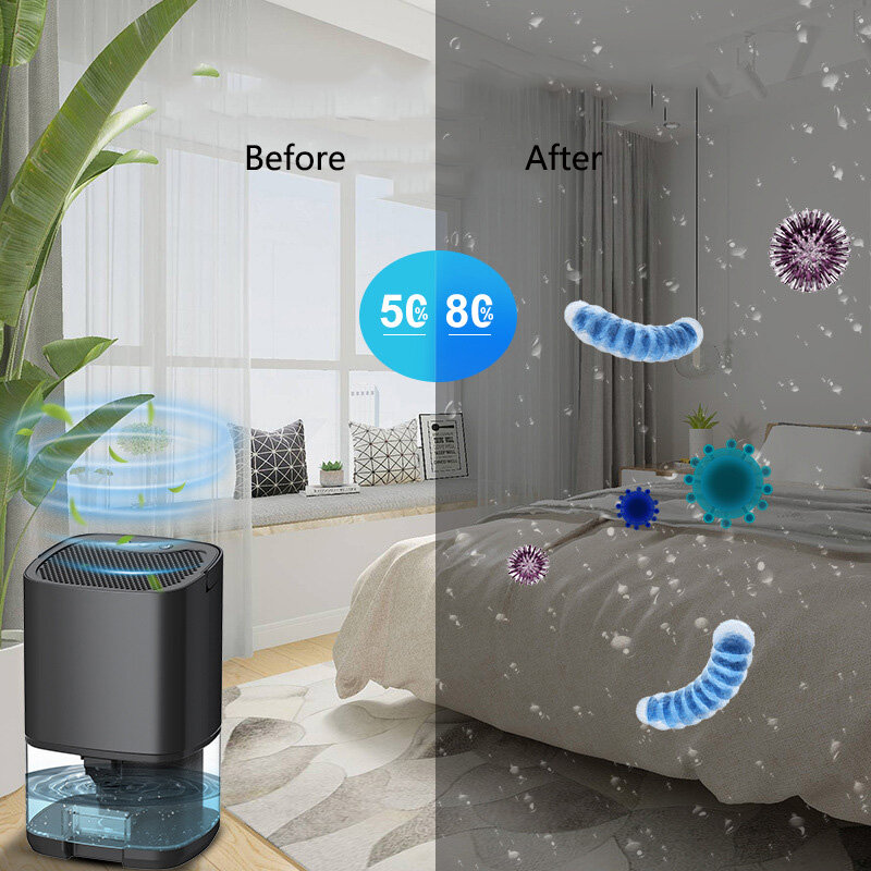 Xiaomi-deshumidificador y purificador de aire 2 en 1 para el hogar, habitación y cocina, secador de aire absorbente de humedad silencioso