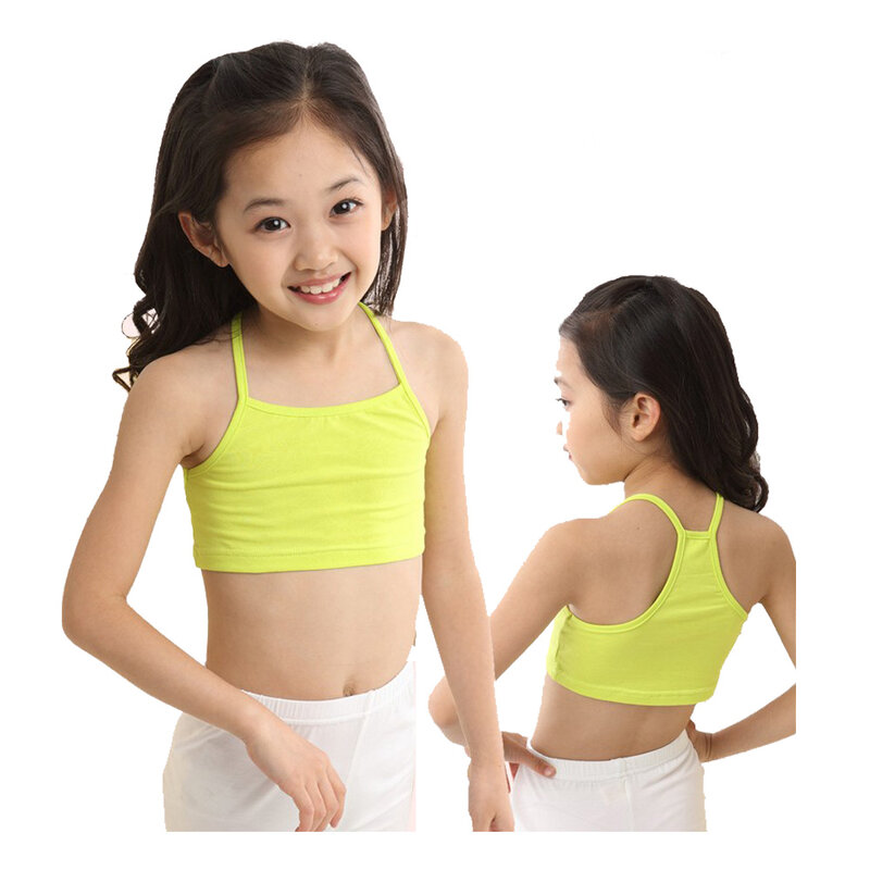 Candy Color Kids Underwear Model Cotton Tops For Girls Teenager Girls Camisole Kids Singlets Children Undershirt Baby Clothing
