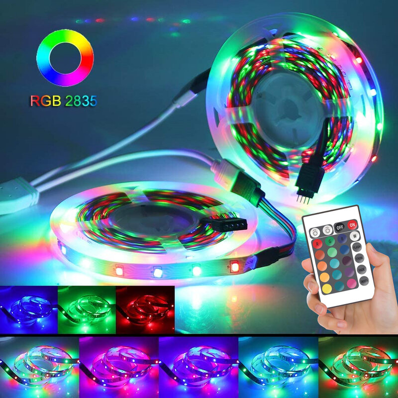 Bande lumineuse LED RGB, Bluetooth 2835, 5v dc, USB, Flexible, pour la décoration d'une pièce, rétro-éclairage de la télévision