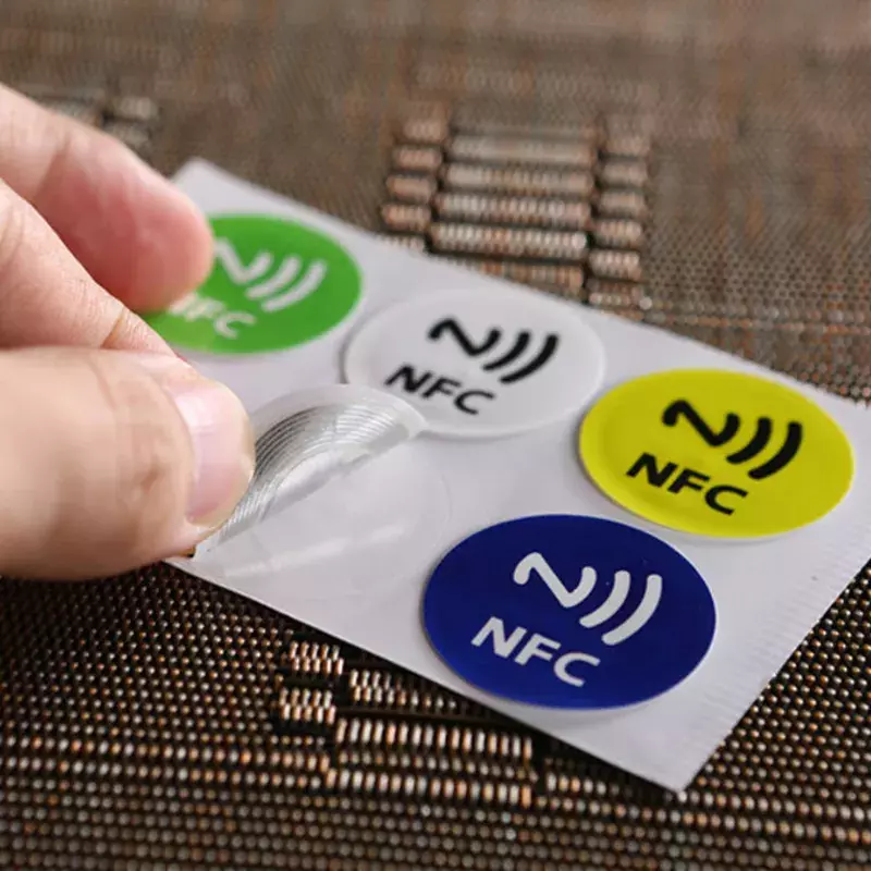 (6 Buah/Lot) Stiker Label NFC NTAG213 Tag NFC Stiker Label Perekat RFID Label Universal Ntag 213 RFID Tag untuk Semua Ponsel NFC