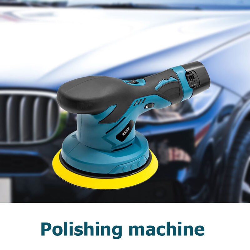 12V Cordless Car Polisher Machine Wireless Electric Polishing Wax Tool Adjustable Speed Cordless Auto Polish Waxing Machine