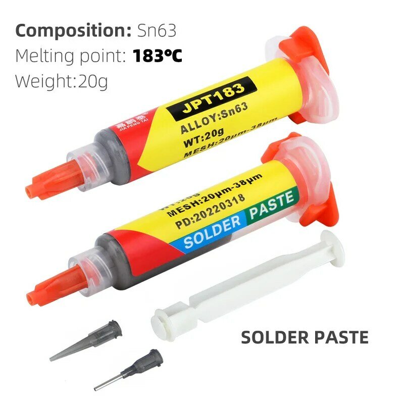 New 1PC Melting Point: 183 Solder Paste Needle Tube DIY Welding SMD Component Chip PCB Solder Convenient Fast and Firm