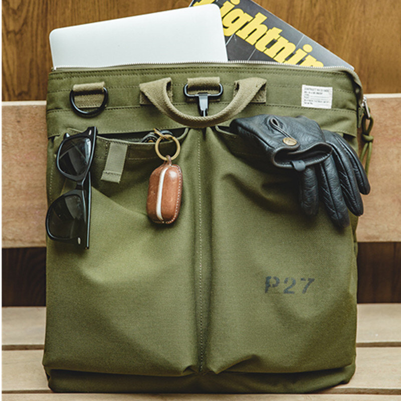 Tactical Gear Helm Militaire Carry Bag Multi-Pocket Flyer Reistassen Computer Laptop Handtas Enkele Schoudertas