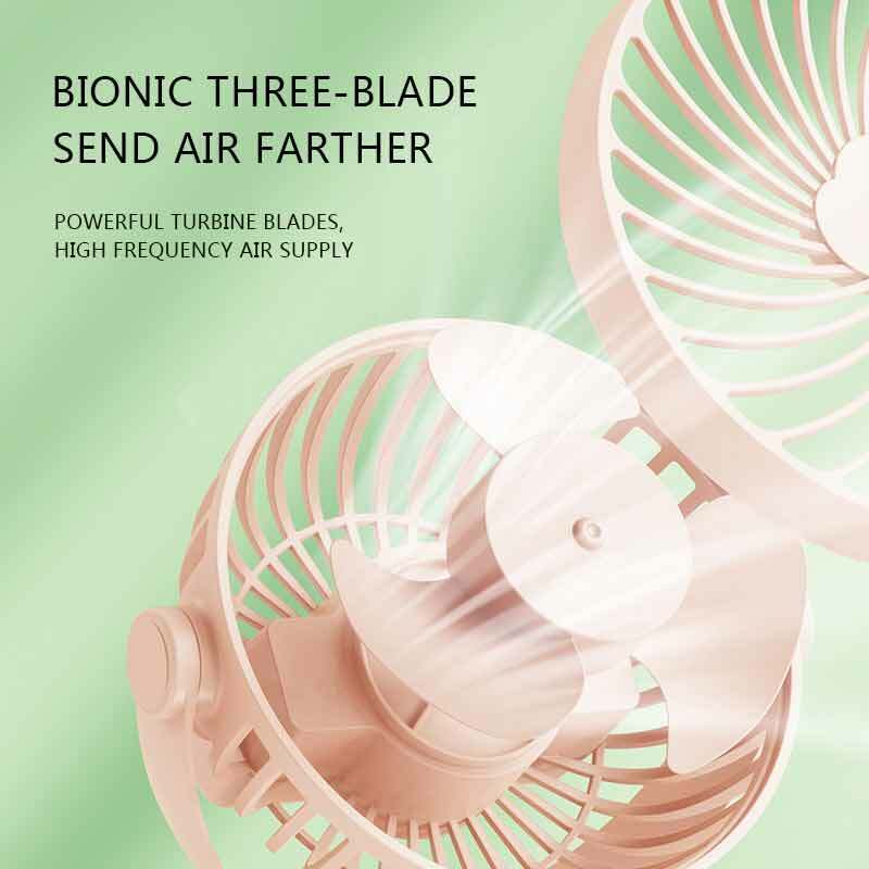 Portable Usb Rechargeable Fan Mini Clip Portable Air Conditioning Usb Mini Wind Power Handheld Clip Fan Quiet for Home Bedroom
