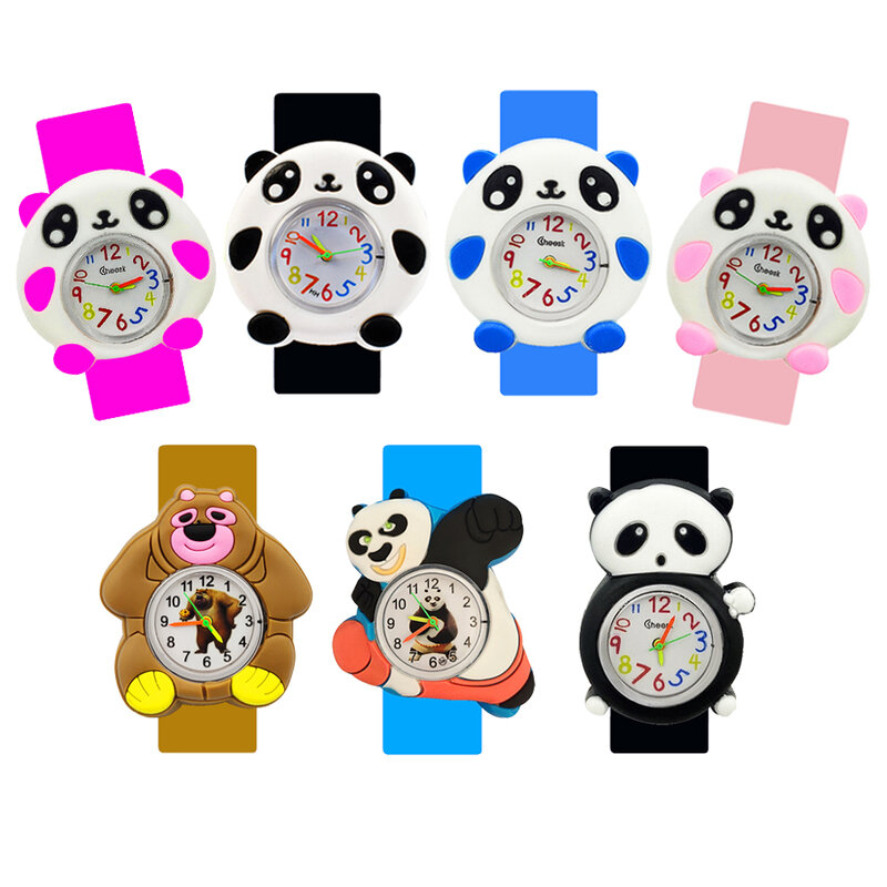 Jam Tangan Anak-anak Mainan Panda Tiongkok Jam Tangan Anak-anak Berusia 2-15 Tahun Gelang Waktu Kognitif Jam Tangan Kuarsa Anak-anak Jam Tangan Bayi Anak Laki-laki Perempuan