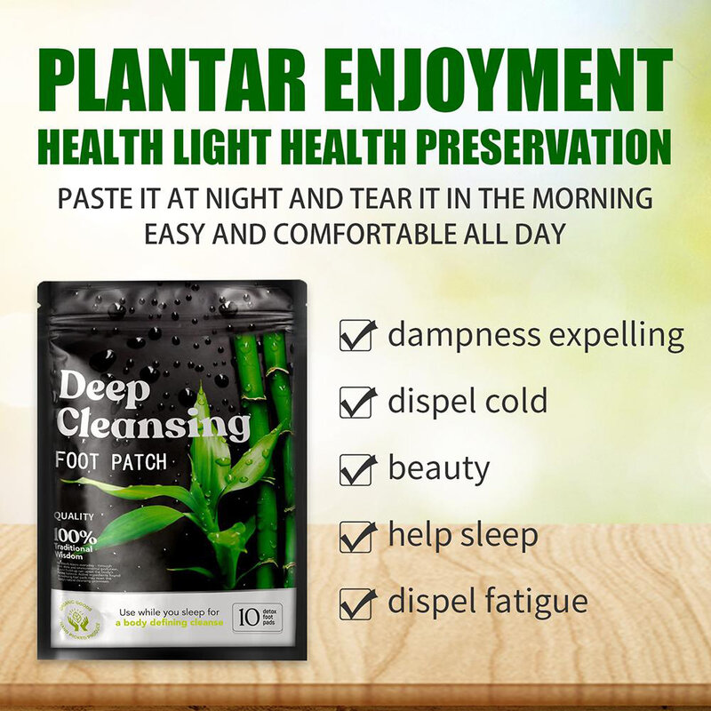 10-100 sztuk Detox Foot łatki dla Stress Relief głęboki sen naturalne ziołowe toksyny Cleansing Pad opieki zdrowotnej Dropshipping