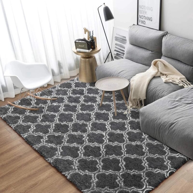 Gruby dywan do salonu pluszowy dywan łóżko dla dzieci pokój puszyste dywany podłogowe okno nocne Home Decor dywaniki z miękkiego aksamitu Mat
