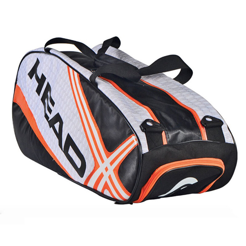 Bolsa de tenis Original para hombre, mochila con compartimento para zapatos, 6 raquetas