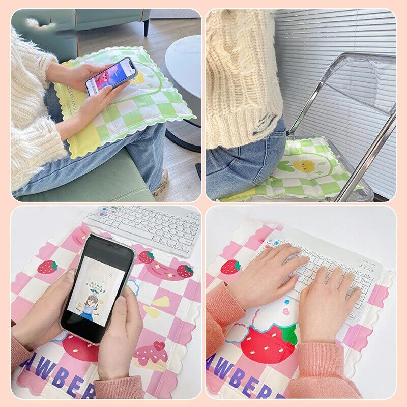 Summer Ice Pad Cute Cartoon Cooling Seating Mats for Car Household Foldable Mat