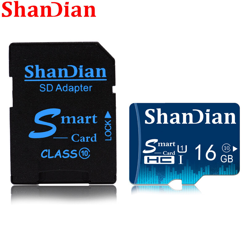 Cartão de memória de shadian 128gb mini tf cartão de alta velocidade class10 32gb flash de alta qualidade 16gb 64gb 100% capacidade real inteligente sd