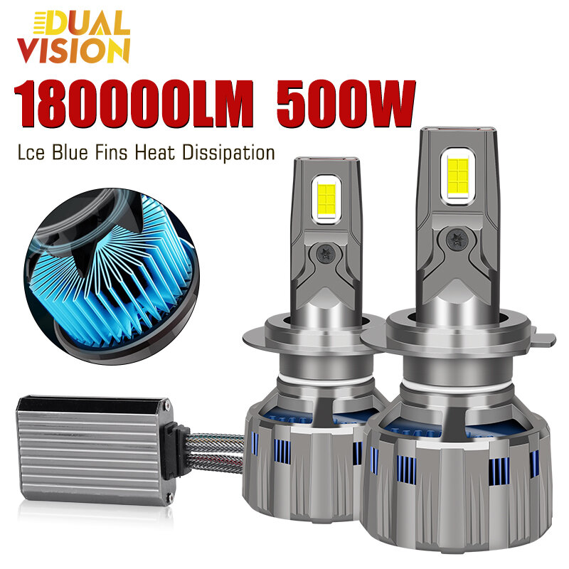 LED車のヘッドライト電球,CANデータバス付きフォグランプ,H7,150000lm,7535,h11,h4,h1,hb3,9005 hb4,hir2,h8