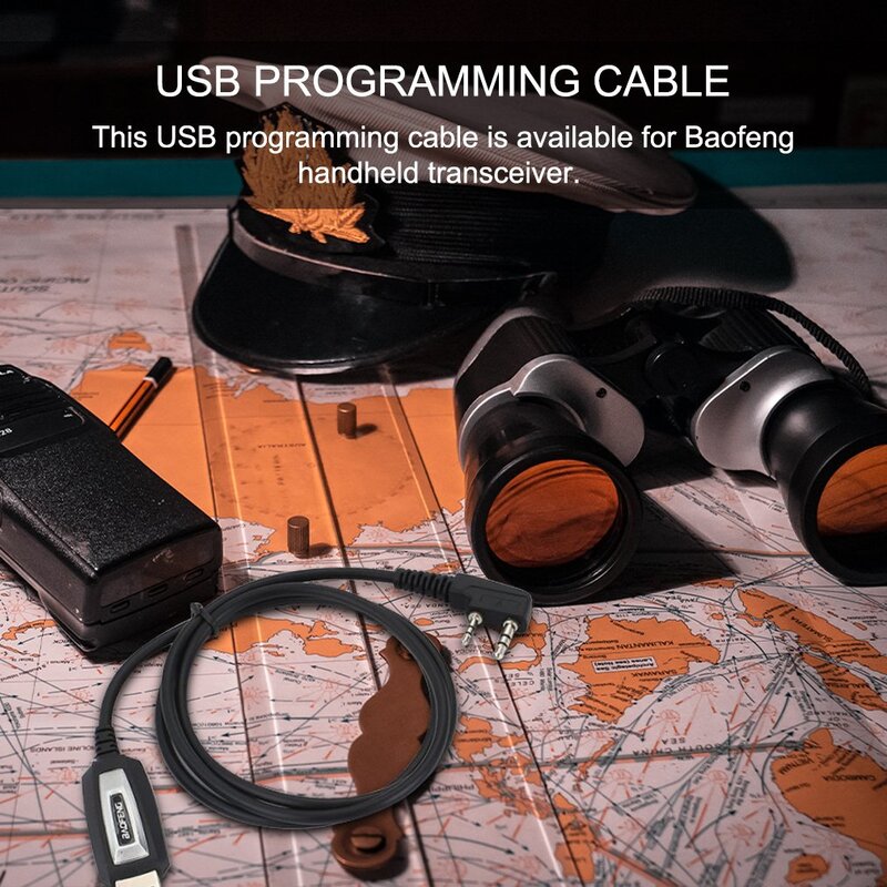 Baofeng-Cable de programación Usb, controlador de Cd para Baofeng Uv-5R/Bf-888S, transceptor de mano, Cable de programación Usb