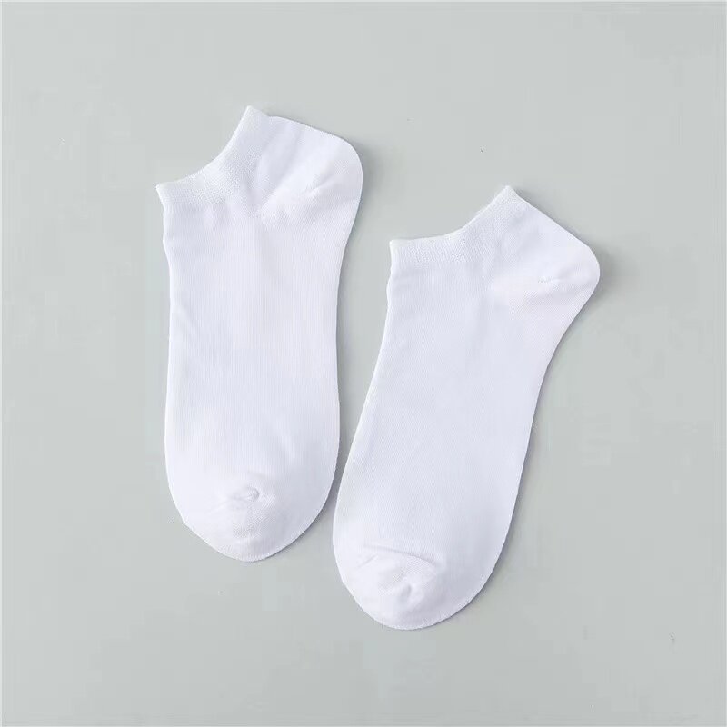 10 пар/мужские носки удобные низкие носки высокой эластичности черные однотонные Повседневные Дышащие деловые мягкие носки