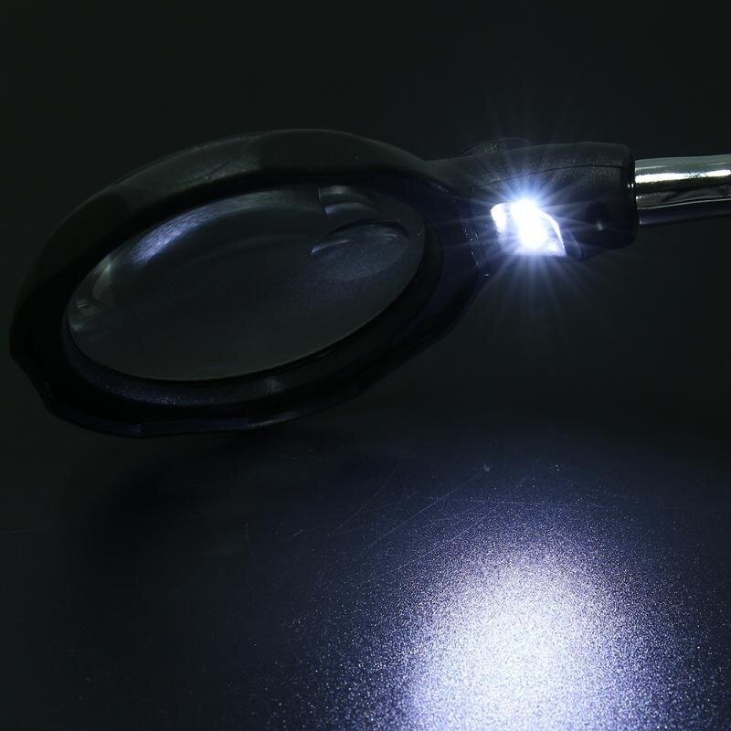 Desktop Magnifier Welding Magnifying Glass LED Holder Soldering Repair Tool Loupe Third Hand for Soldering Inspection Mirror