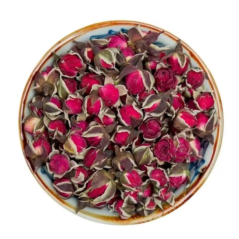 Borde dorado rosa flor hueso flor pétalos secos enteros empapados en agua decoración de boda