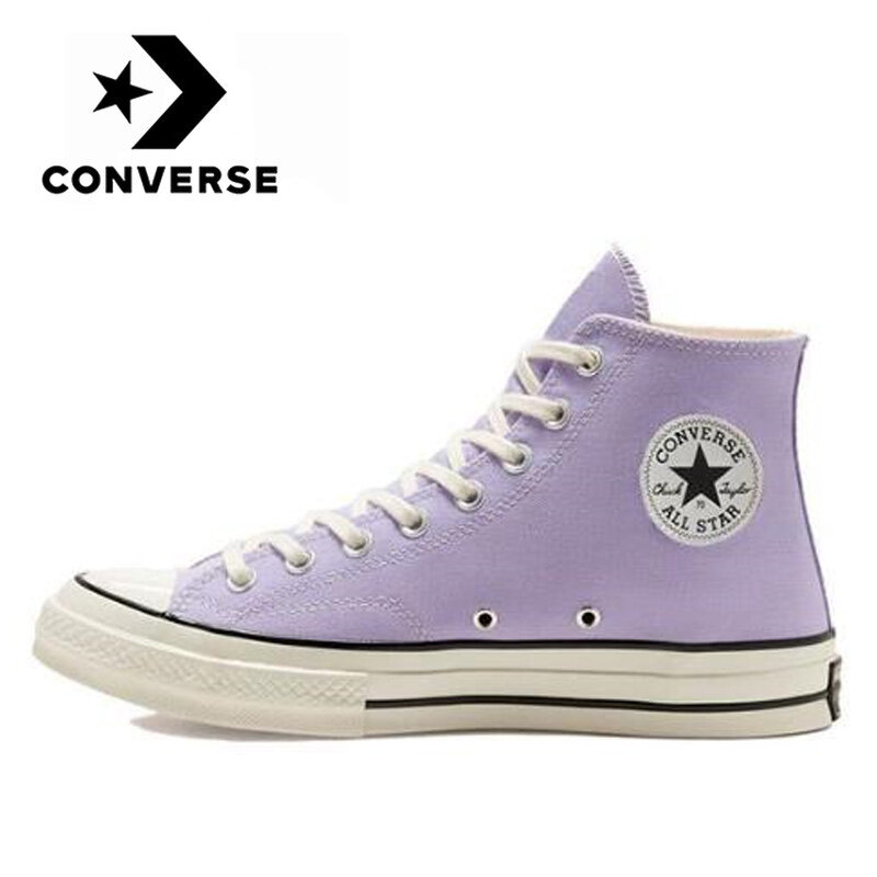 Original Converse Chuck Taylor All Star uomo e donna unisex Skateboarding Daily Leisure High purple flat canvas Shoes