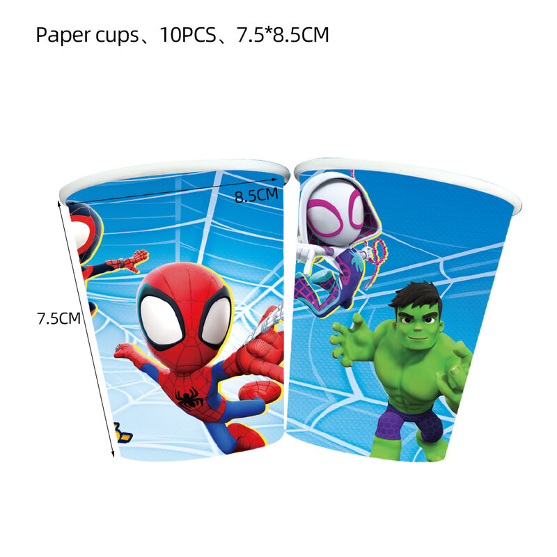 Spidey e seus amigos surpreendentes decorações de festa tema spiderman utensílios de mesa balão conjunto super-herói chá de fraldas crianças fontes de festa