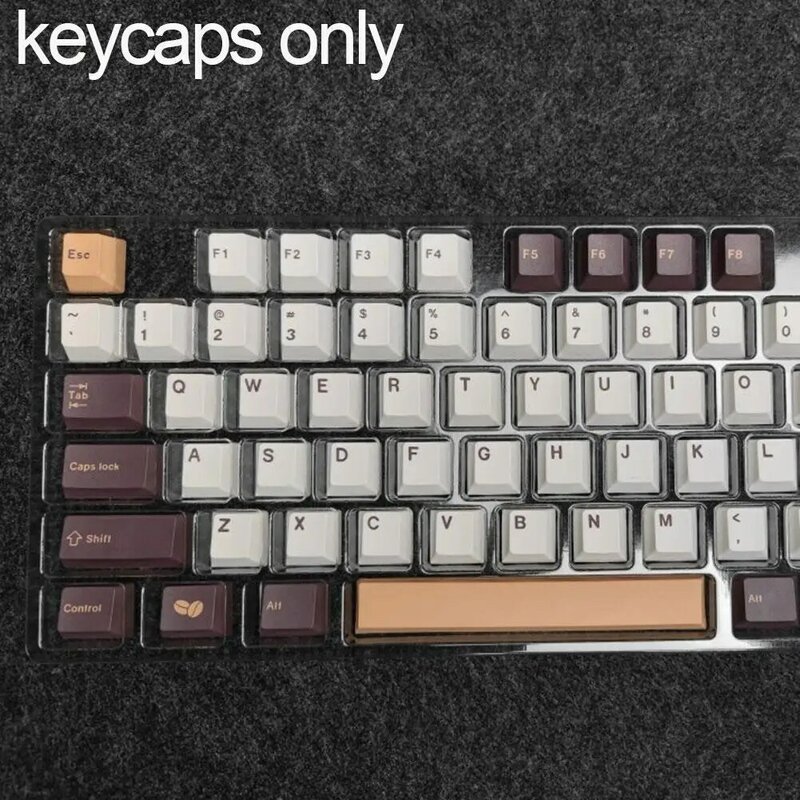 150 chaves/conjunto gmk cafe keycaps pbt tintura sublimação keycap perfil tampões chaves com deslocamento 1.75u 2u para teclados personalizados
