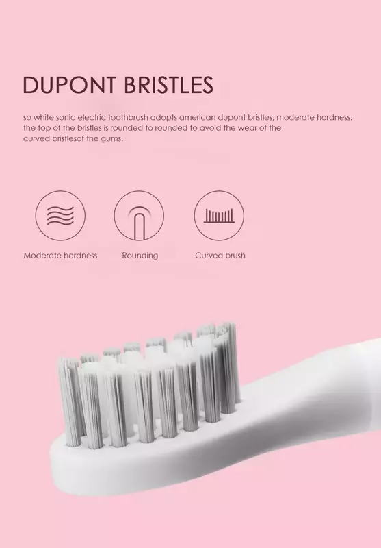 2022 Original PINJING  EX3 SO WHITE Toothbrush Head Xiaomi Youpin SOOCAS Electric Sonic Ultrasonic Tooth Brush Heads