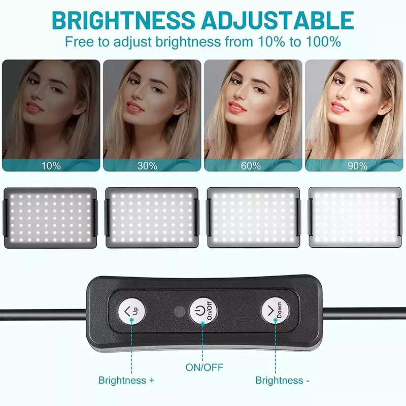 6"LED Video Light Panel 5600k Photography Lighting Photo Studio Lamp Kit For Shoot Live Streaming Youbube With Tripod RGB F